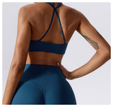 Barely-There Compression Sports Bra – Quick-Dry Yoga & Running Top