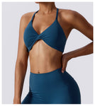 Barely-There Compression Sports Bra – Quick-Dry Yoga & Running Top