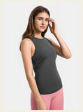 New Bow Back Loose Breathable Running Hoodie Bare Skin friendly Strap Tank Top