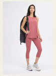 New Bow Back Loose Breathable Running Hoodie Bare Skin friendly Strap Tank Top