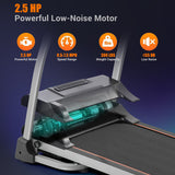 Easy Folding Treadmill for Home Use, 2.5HP Electric Running Machine