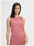 New Bow Back Loose Breathable Running Hoodie Bare Skin friendly Strap Tank Top