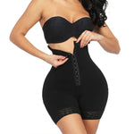 Women's high-waisted belly-controlling butt lifter shapewear pants with hooks