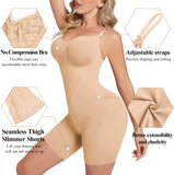 Strapless Bodysuit for Women Seamless Compression Shapewear Tummy Control Butt Lifter Body Shaper