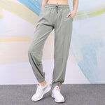 women's running Loose fitting sports pants high waisted quick drying yoga pants