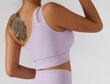 One-Shoulder Barely-There Sports Bra – Stretchy Quick-Dry Yoga & Workout Top