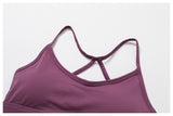 Strappy Back Barely-There Sports Bra – Quick-Dry Yoga & Running Top