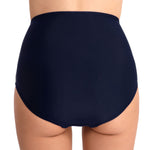 Women's Beach Pants Ruched Tight-Fit Fashion Swim Trunks Hip-Hugging Tummy-Control High-Waisted Bikini Bottoms