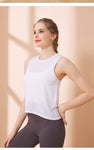 Women's sports top  seamless breathable training quick dry outdoor yoga vest