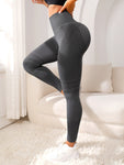 Women's Sexy Line Hip Lifting Sports Tight Pants High Waist Elastic Fitness Pants Running Yoga Pants