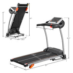 Easy Folding Treadmill for Home Use, 2.5HP Electric Running Machine