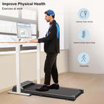 Walking Pad Under Desk Treadmill, LED Display and Remote Control Portable Treadmill for Home and Office