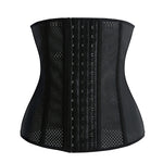 9 steel bone rubber breathable body-shaping fitness girdle for women