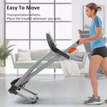 Easy Folding Treadmill for Home Use, 2.5HP Electric Running Machine