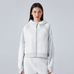 New Women's Zipper Hooded Sports Jacket