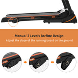 Folding Electric 3.5HP Treadmill With Incline Medium Running Machine