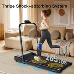 Under Desk Treadmill 2 in 1 Portable Treadmill with Handle Remote Control LED Display