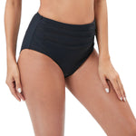 Women's Beach Pants Ruched Tight-Fit Fashion Swim Trunks Hip-Hugging Tummy-Control High-Waisted Triangle Bikini Bottoms