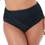 Women's New Swim Trunks Conservative Ruched  Triangle Bikini Bottoms