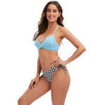 Women's Sexy Striped Triangle Bikini Slim Fit and Stylish Two-Piece Swimwear