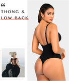 Shapewear for Women Tummy Control Bodysuit Thong Seamless Body Shaper Backless