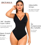 Shapewear for Women Tummy Control Bodysuit Thong Seamless Body Shaper Backless