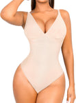 Shapewear for Women Tummy Control Bodysuit Thong Seamless Body Shaper Backless