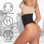 High Waisted Thong Shapewear for Women Tummy Control Thong Girdle Seamless Thongs Underwear