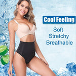 High Waisted Thong Shapewear for Women Tummy Control Thong Girdle Seamless Thongs Underwear