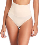 High Waisted Thong Shapewear for Women Tummy Control Thong Girdle Seamless Thongs Underwear