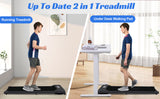 2 in 1 Under Desk Jogging Running Machine for Home Gym Office