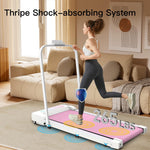 Under Desk Treadmill Walking Pad, 2 in 1 Portable Treadmill with Handle Remote Control LED Display