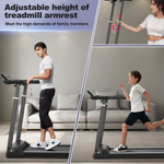 Treadmill with Desk Workstation & Adjustable Height, 300 LBS Weight Capacity