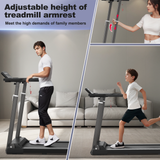 Treadmill with Desk Workstation & Adjustable Height, 300 LBS Weight Capacity