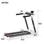 Portable Compact Treadmill Electric Motorized Running Machine Foldable for Home Gym