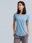 Lightweight Loose-Fit Yoga Tee