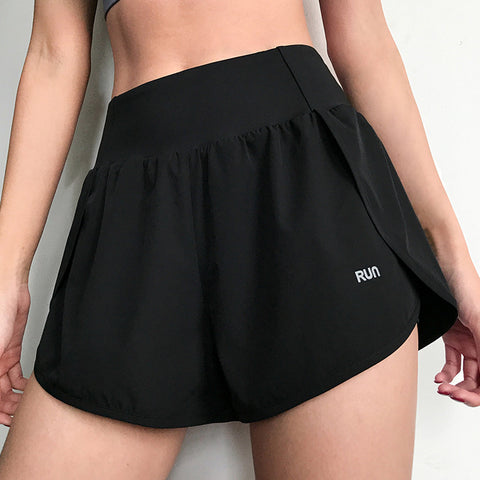 Women's Loose sports shorts high waisted quick drying running short pants