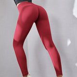 Honey Peach Hip Lifting Fitness Pants Women's High Waist Tight Yoga Pants Moisture wicking Running Sports Pants Legging