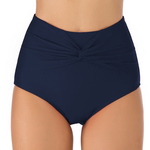 Women's Triangle Swimsuit Adult Swim Trunks Sexy Waist Front Twist Swim Pants