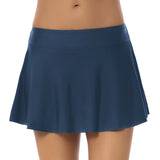Women's Swimwear Solid Color Simple Swim Trunks and Swim Skirt