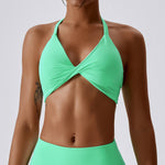 Barely-There Compression Sports Bra – Quick-Dry Yoga & Running Top