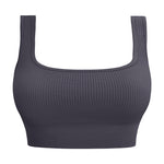 TK Bestseller: Ribbed U-Back Sports Bra for Women with Shock Absorption and Removable Padding, Ideal for Yoga Tops, Fitness, and Sportswear