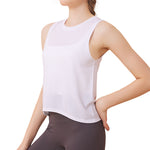 Women's sports top  seamless breathable training quick dry outdoor yoga vest