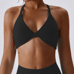 Barely-There Compression Sports Bra – Quick-Dry Yoga & Running Top