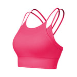 Strap Slimming Sports Bra Faux Two-piece for Women Anti-Shock for Running, Yoga, Fitness - Tank Top with Thin Straps