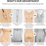 Women's slimming hip lifting shaperwear pants open crotch with side zipper body shaper