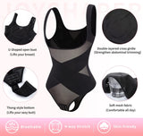 Thong Shapewear Bodysuits Tummy Control Girdle for Women Open Bust Body Shaper Slimming Bodysuit