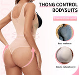 Thong Shapewear Bodysuits Tummy Control Girdle for Women Open Bust Body Shaper Slimming Bodysuit