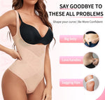 Thong Shapewear Bodysuits Tummy Control Girdle for Women Open Bust Body Shaper Slimming Bodysuit