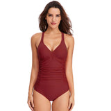 Sexy Women's One-Piece Swimsuit Swimwear with Tummy Control